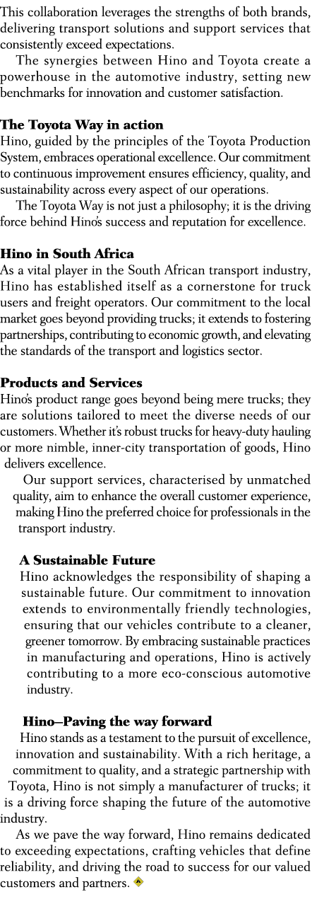 This collaboration leverages the strengths of both brands, delivering transport solutions and support services that c...
