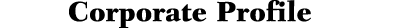 Corporate Profile 