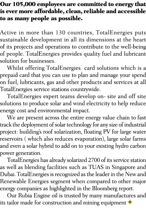 Our 105,000 employees are committed to energy that is ever more affordable, clean, reliable and accessible to as many...